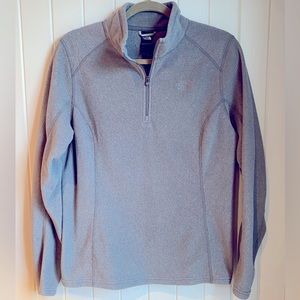 The North Face Women's Glacier 1/4 Zip Top - Grey, Large